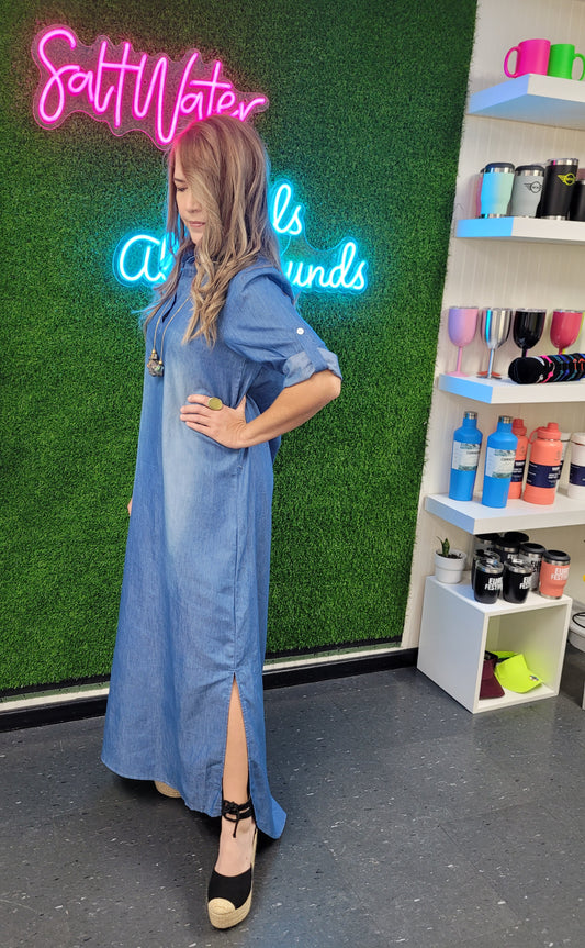 Long Denim Dress