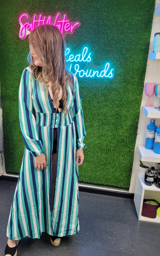 Long Stripes Coverup