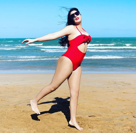 Red Slimming swimsuit